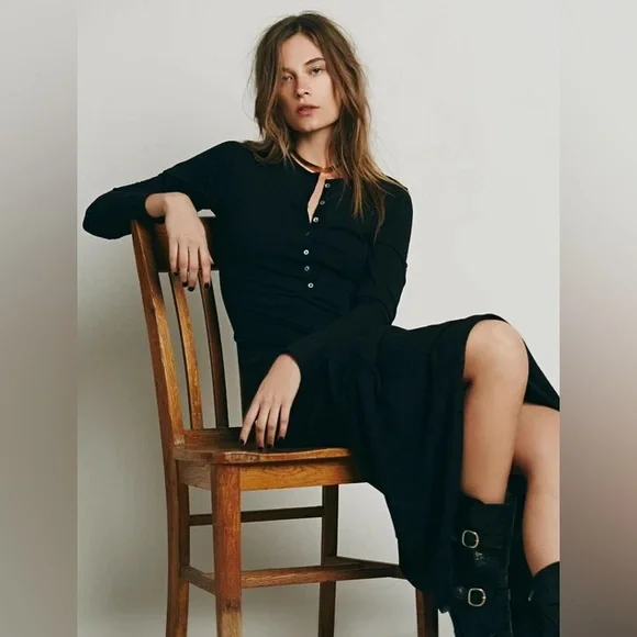 RARE Free People beach El Topo sweater dress - Picture 3 of 9